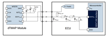 Application Circuit Diagram - Infineon Technologies Manifold Air Pressure (MAP) Sensors